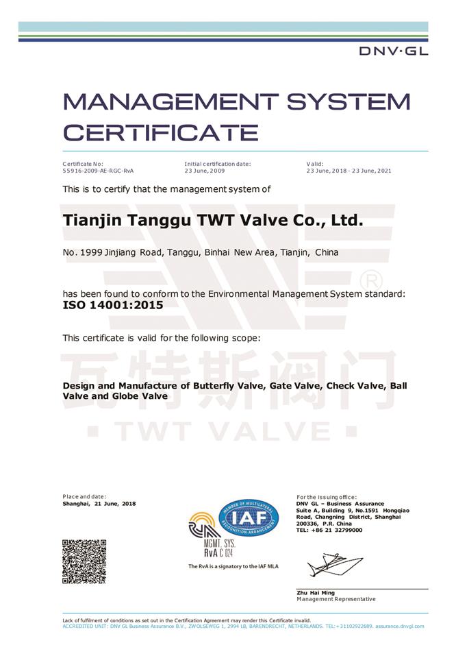 ISO14001：2015環(huán)境體系認(rèn)證英文